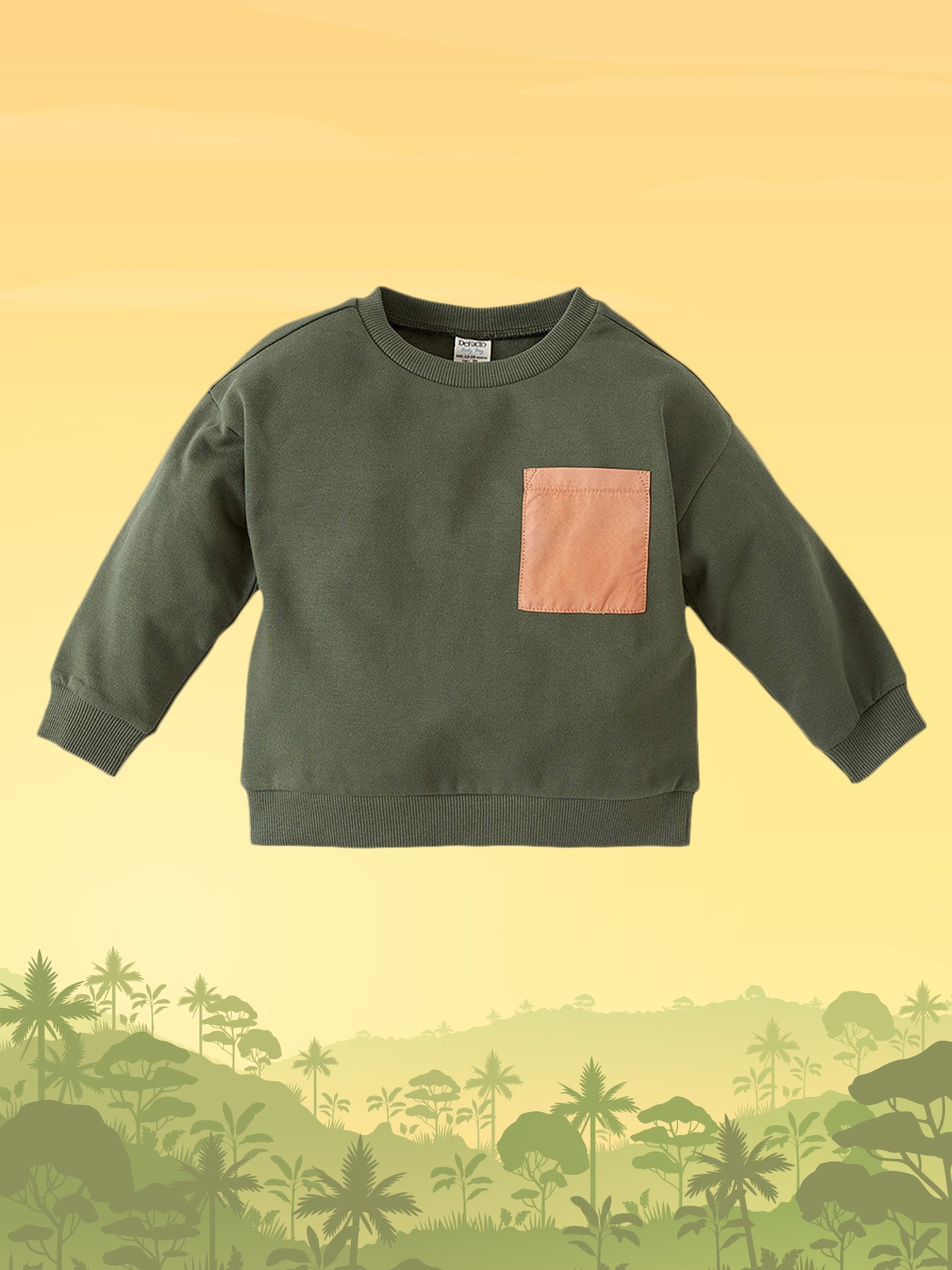 

DeFacto Boys Olive Green Cotton Sweatshirt