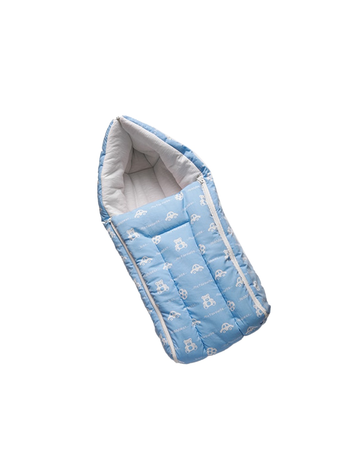 

Enfance Kids Blue Car And Teddy Printed Sleeping Bag