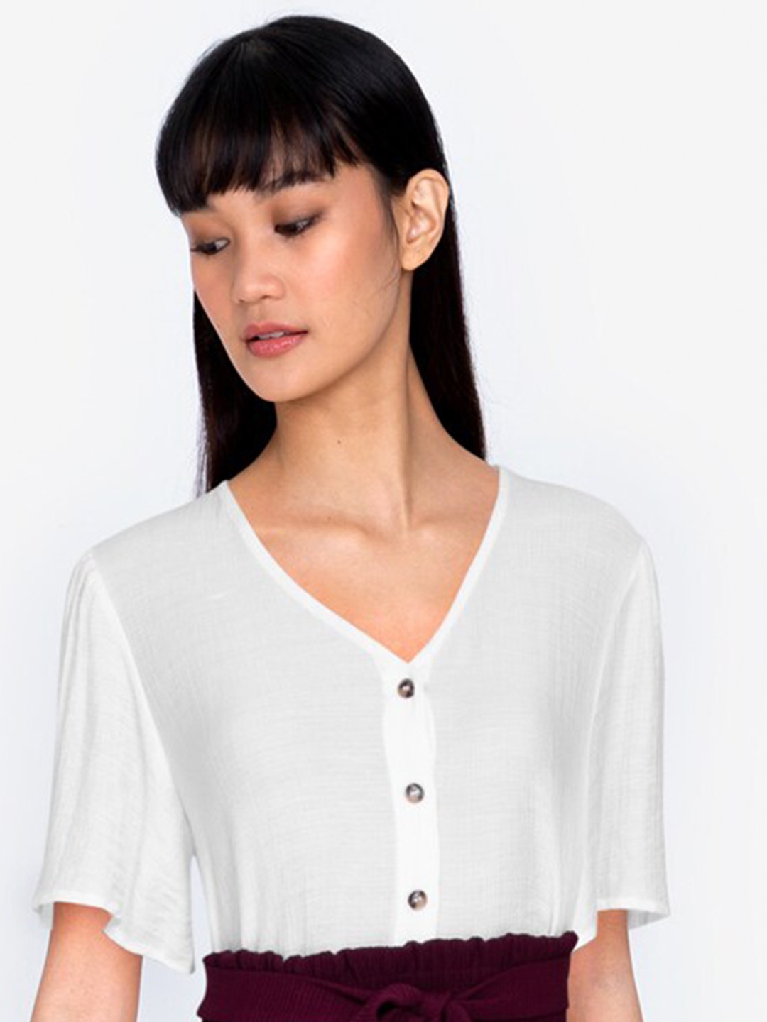 

ZALORA BASICS White Solid Top