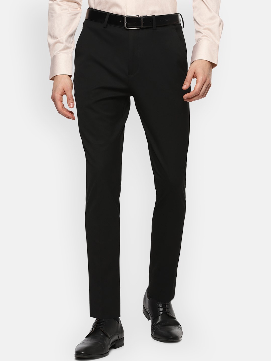 

Louis Philippe Men Black Formal Trousers