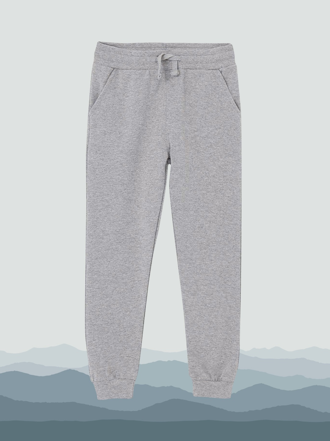 

DeFacto Boys Grey Melange Solid Joggers