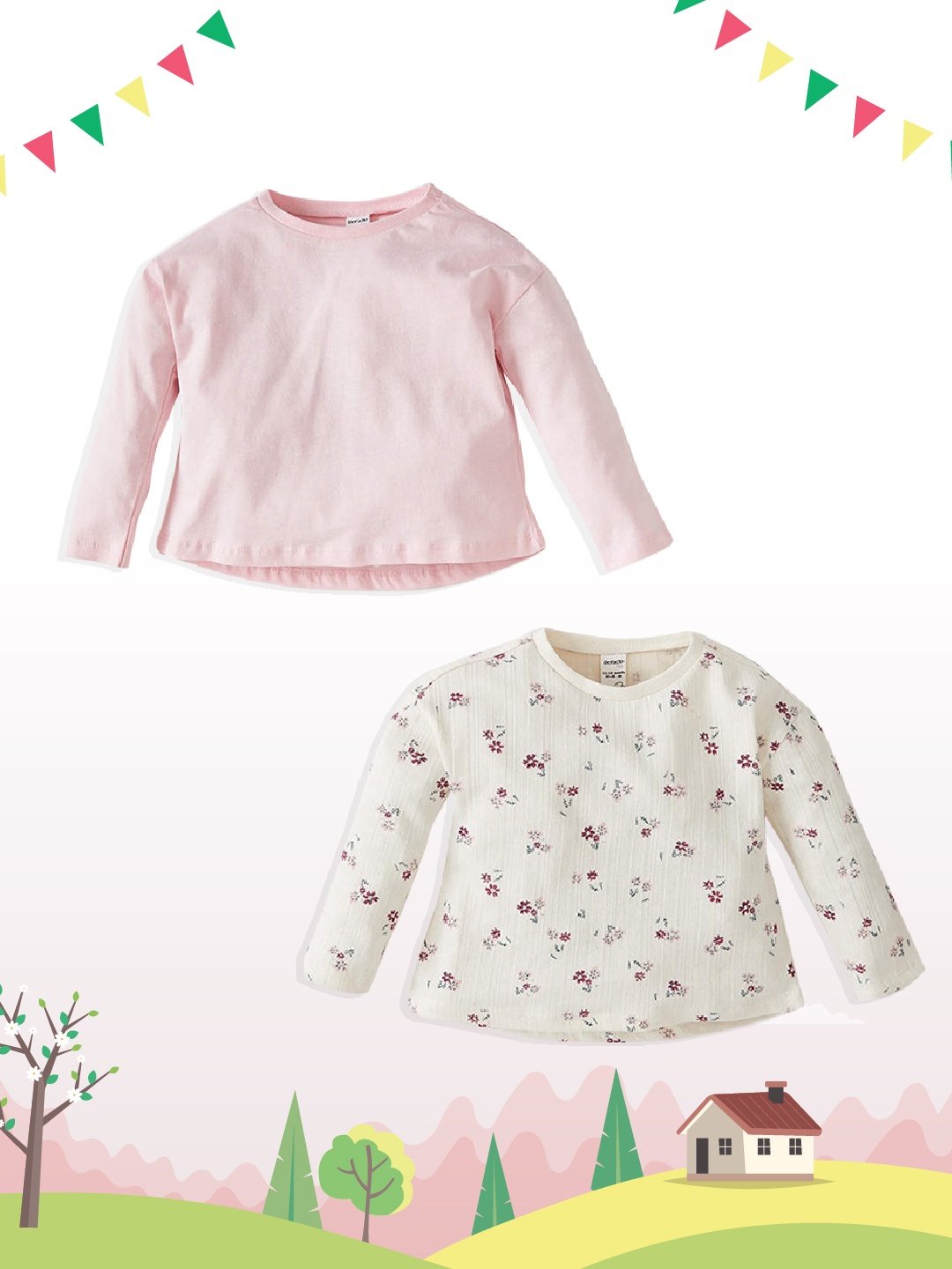 

DeFacto Girls Pack of 2 T-shirts, Pink