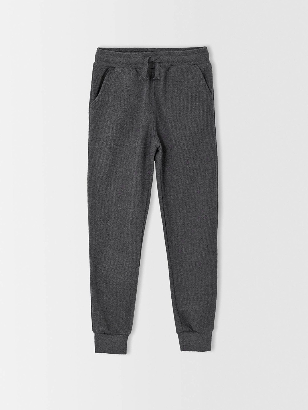 

DeFacto Boys Charcoal Grey Solid Joggers