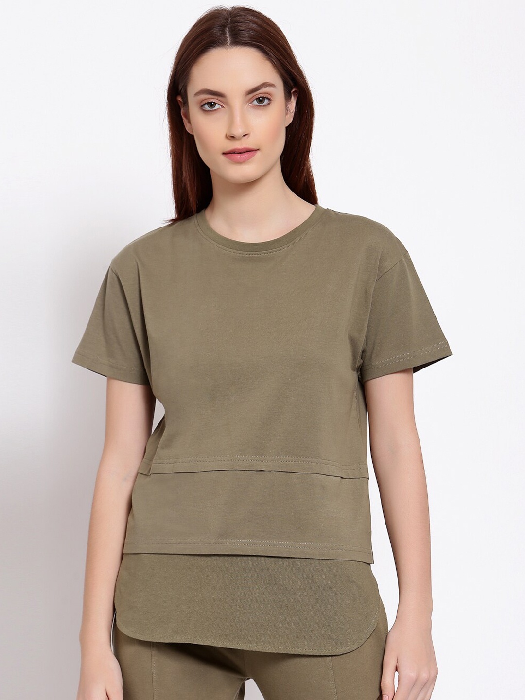 

I Am Animal Women Green Organic Cotton Regular Fit Warrior T-Shirt