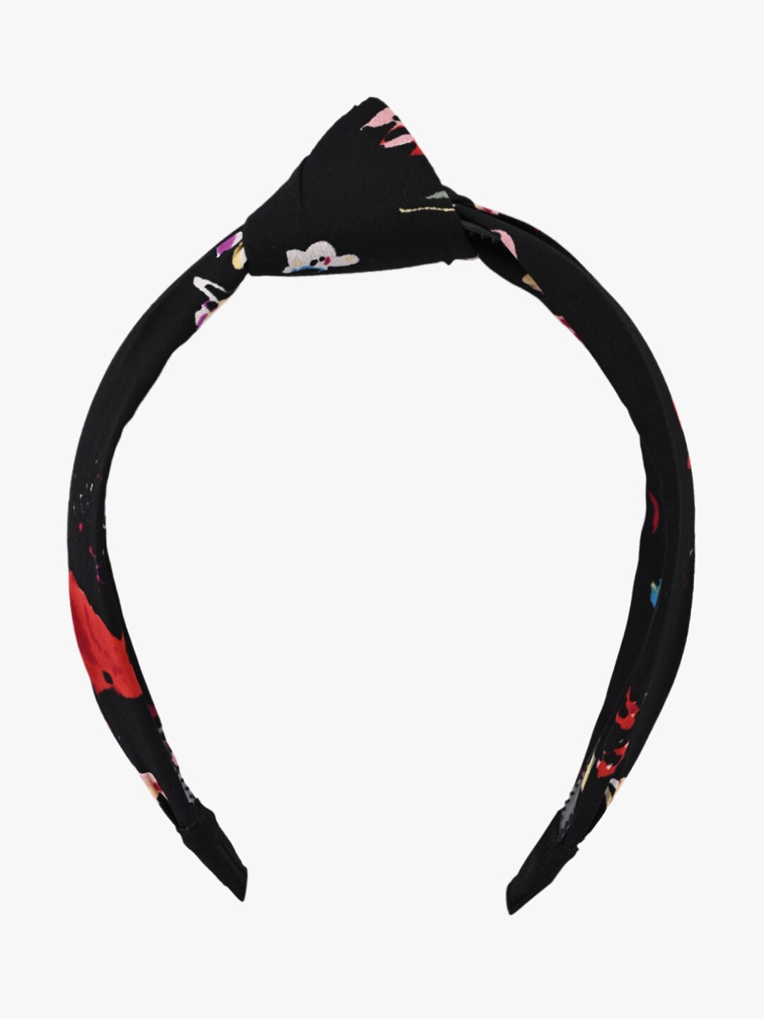 

BuckleUp Women Black & Red Printed Hairband