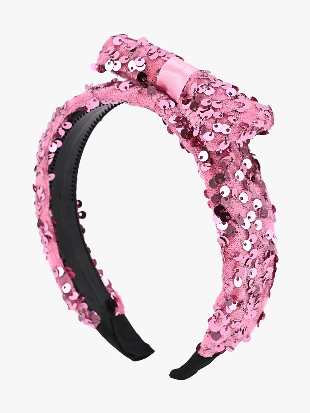 

BuckleUp Women Pink Embellished Hair Band