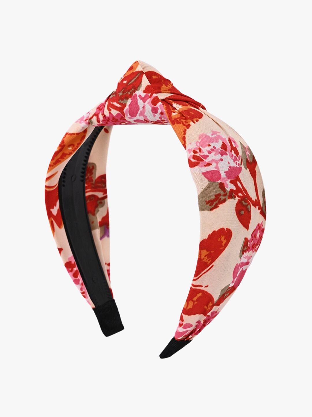 

BuckleUp Women Red & Peach-Coloured Hairband