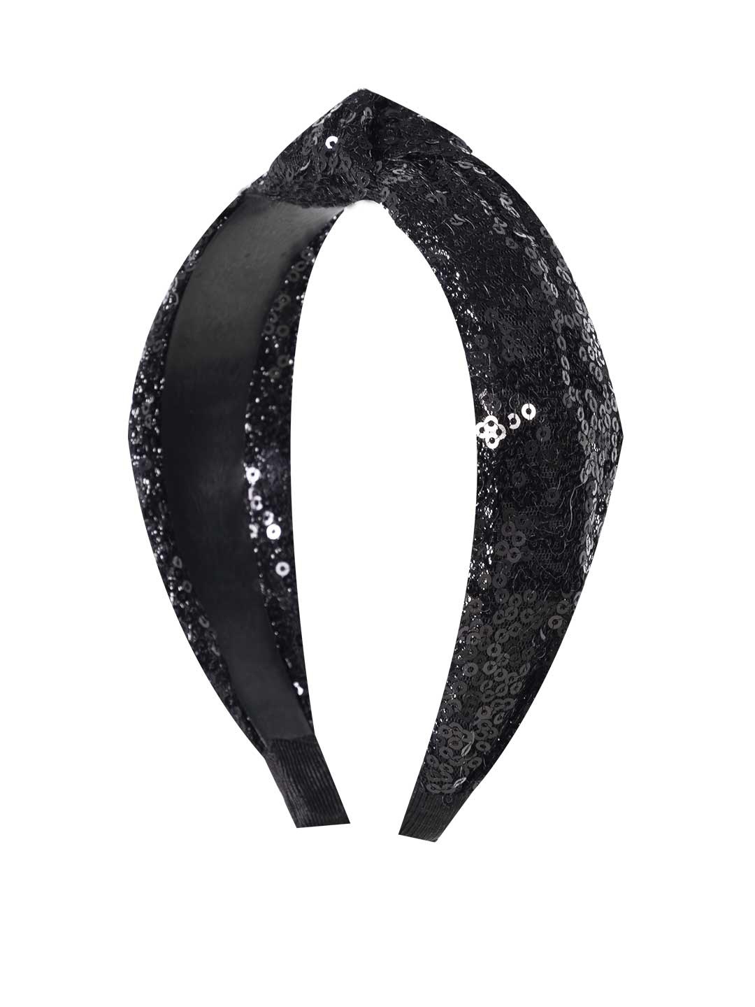 

BuckleUp Women Black Hairband