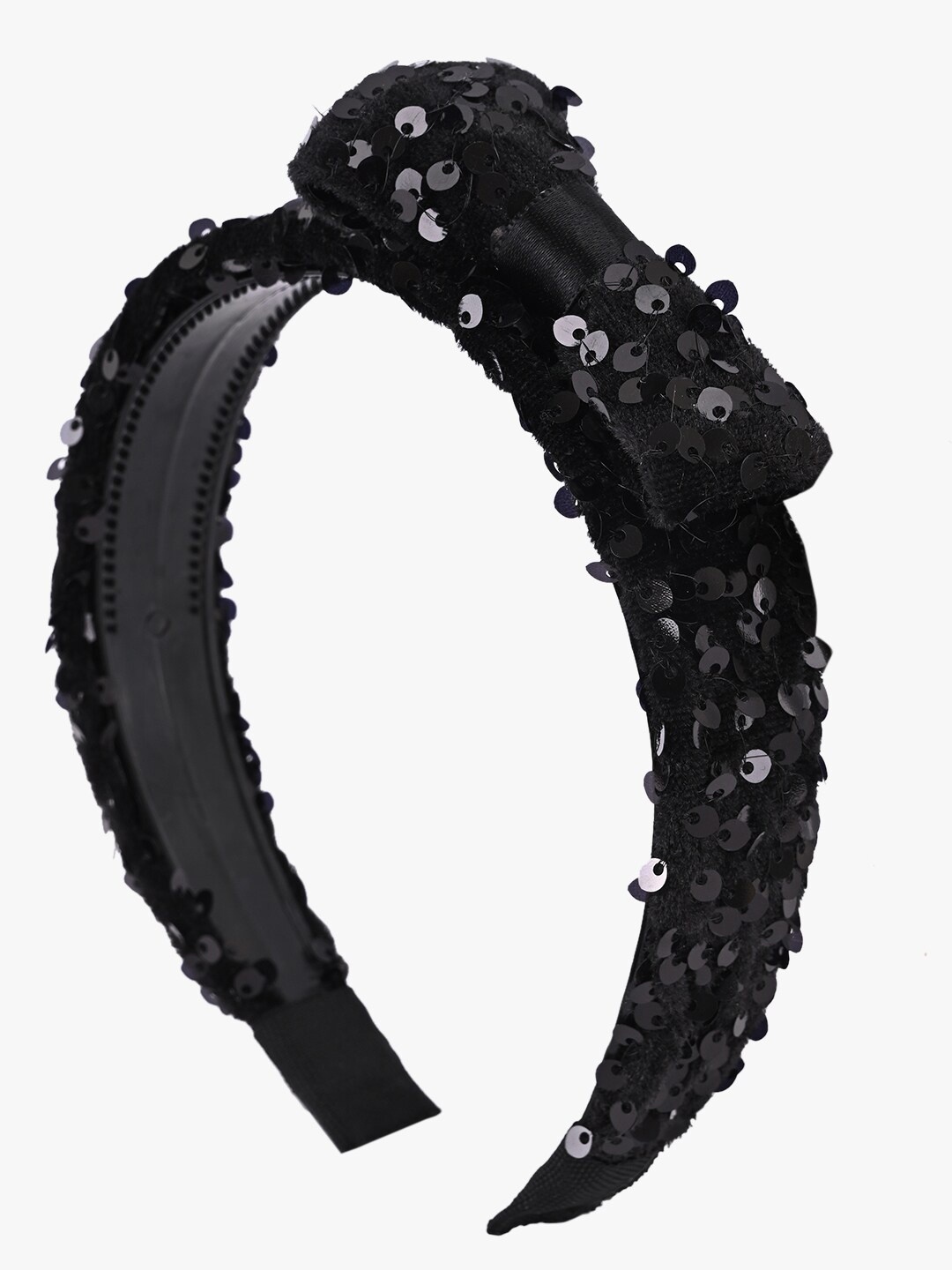 

BuckleUp Women Black Embellished Hairband