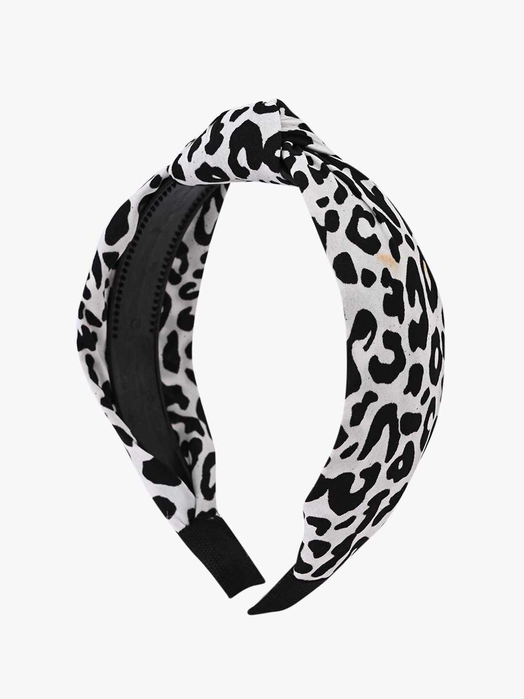 

BuckleUp Women White & Black Printed Knotted Hairband