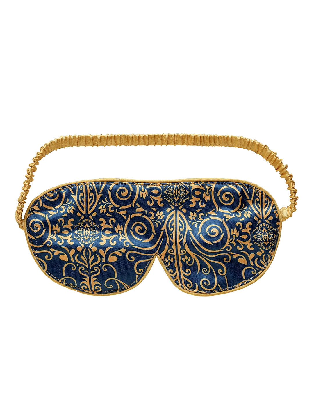 

DECOREALM Blue & Gold-Coloured Printed Eye Mask