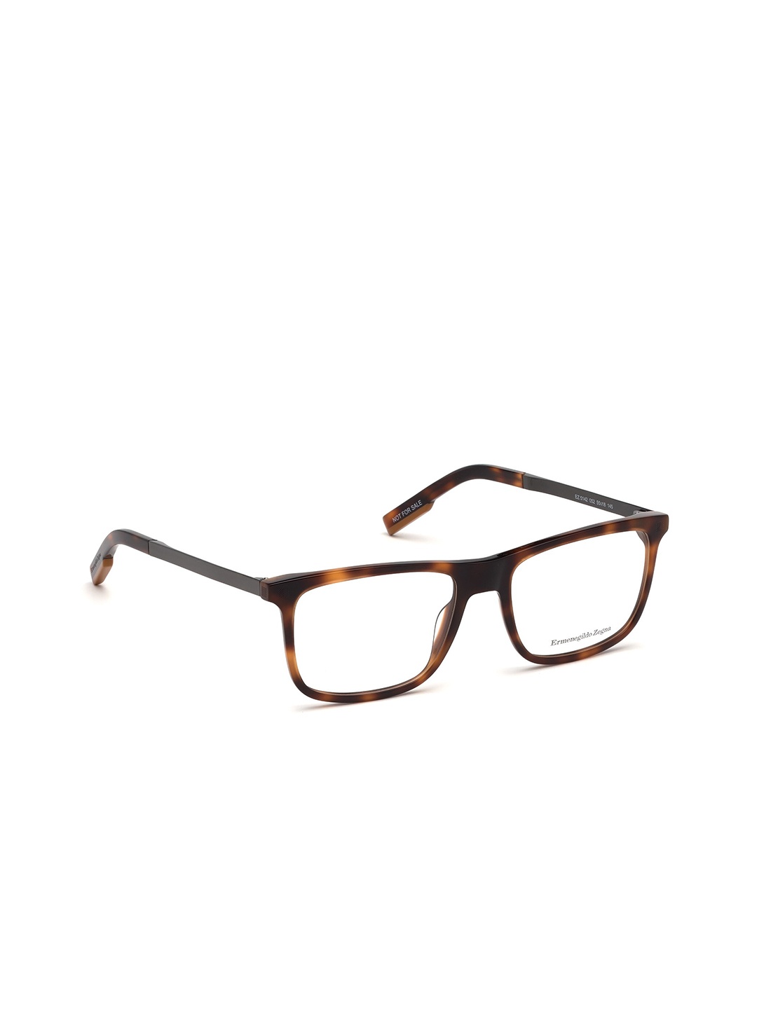 

Ermenegildo Zegna Men Brown Tortoise Shell Full Rim Rectangle Frames EZ5142 55 052