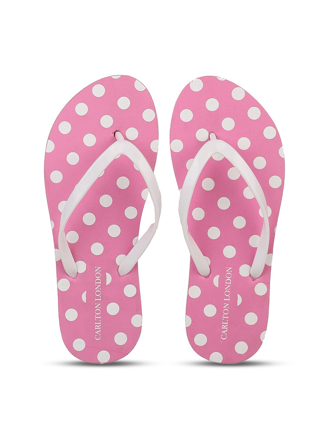 

Carlton London Women Pink Printed Thong Flip-Flops