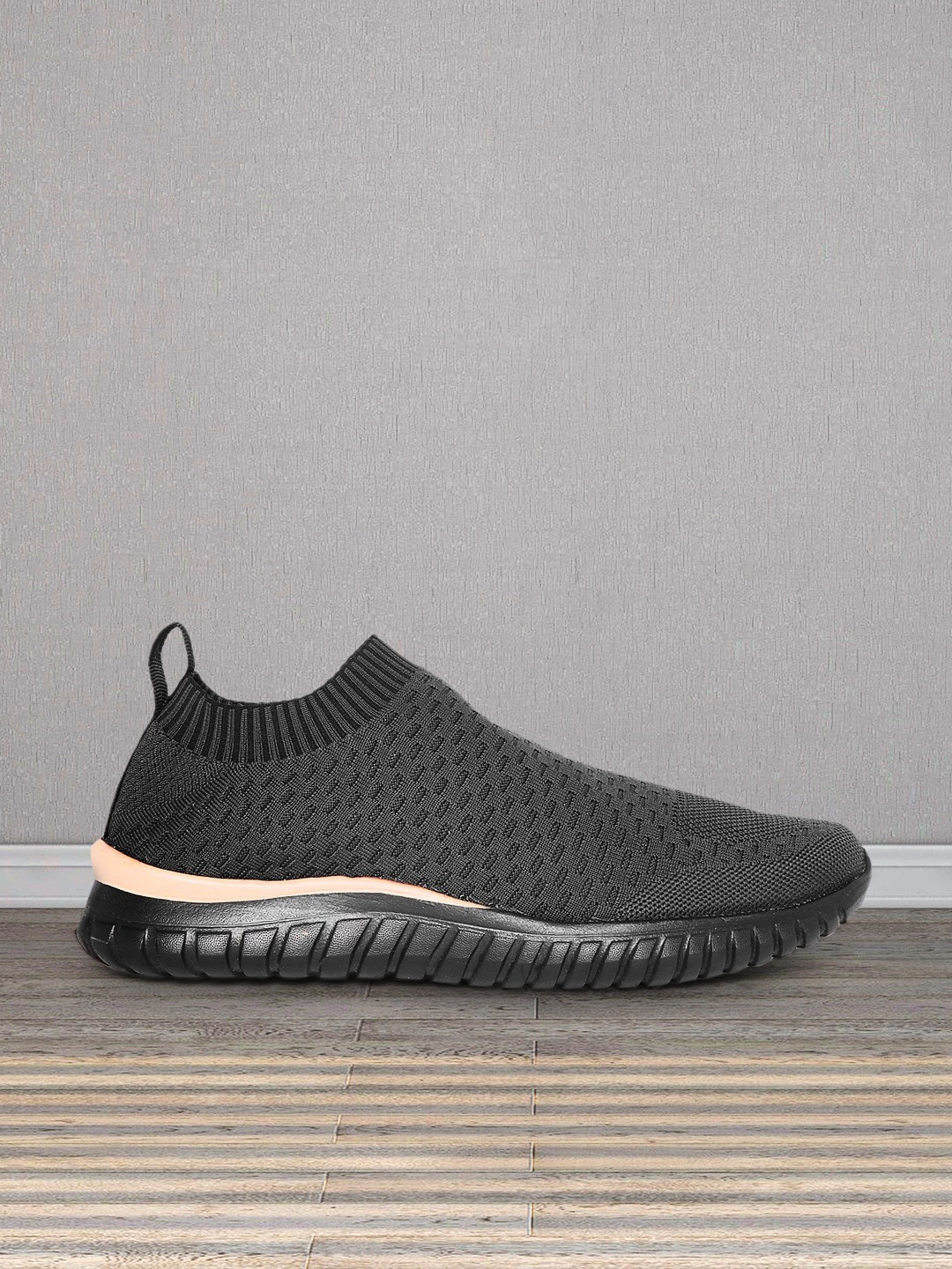 

Ajile by Pantaloons Men Grey Textile Running Non-Marking Shoes