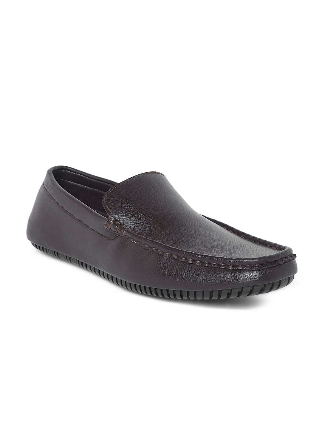 

BYFORD by Pantaloons Men Brown Textured PU Slip-On Sneakers
