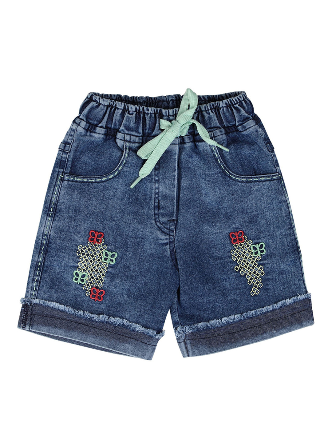 

CREMLIN CLOTHING Girls Blue Denim Shorts