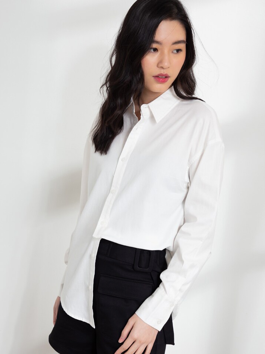 

ORIGIN BY ZALORA Women White Organic Cotton Casual Shirt