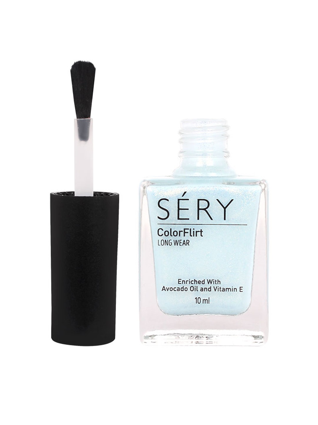 

SERY Color Flirt Long Wear Pastel Shimmer Nail Paint - Sky Breeze, Blue