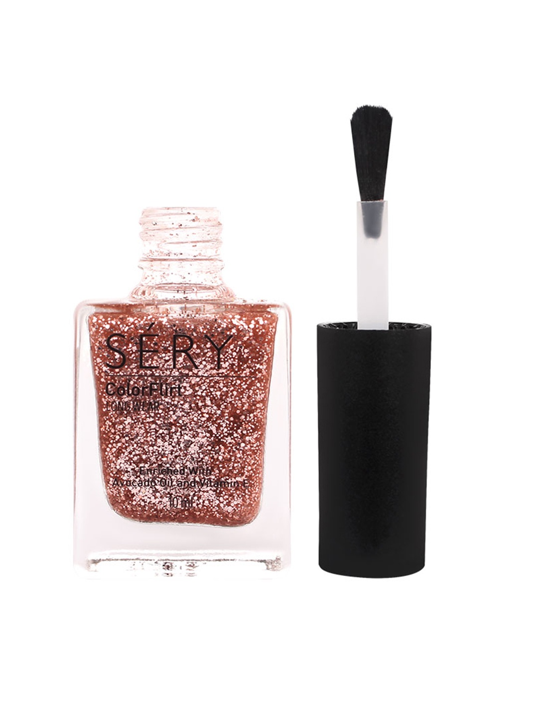 

SERY Color Flirt Long Wear Glitter Nail Paint - Rose Gold Hint