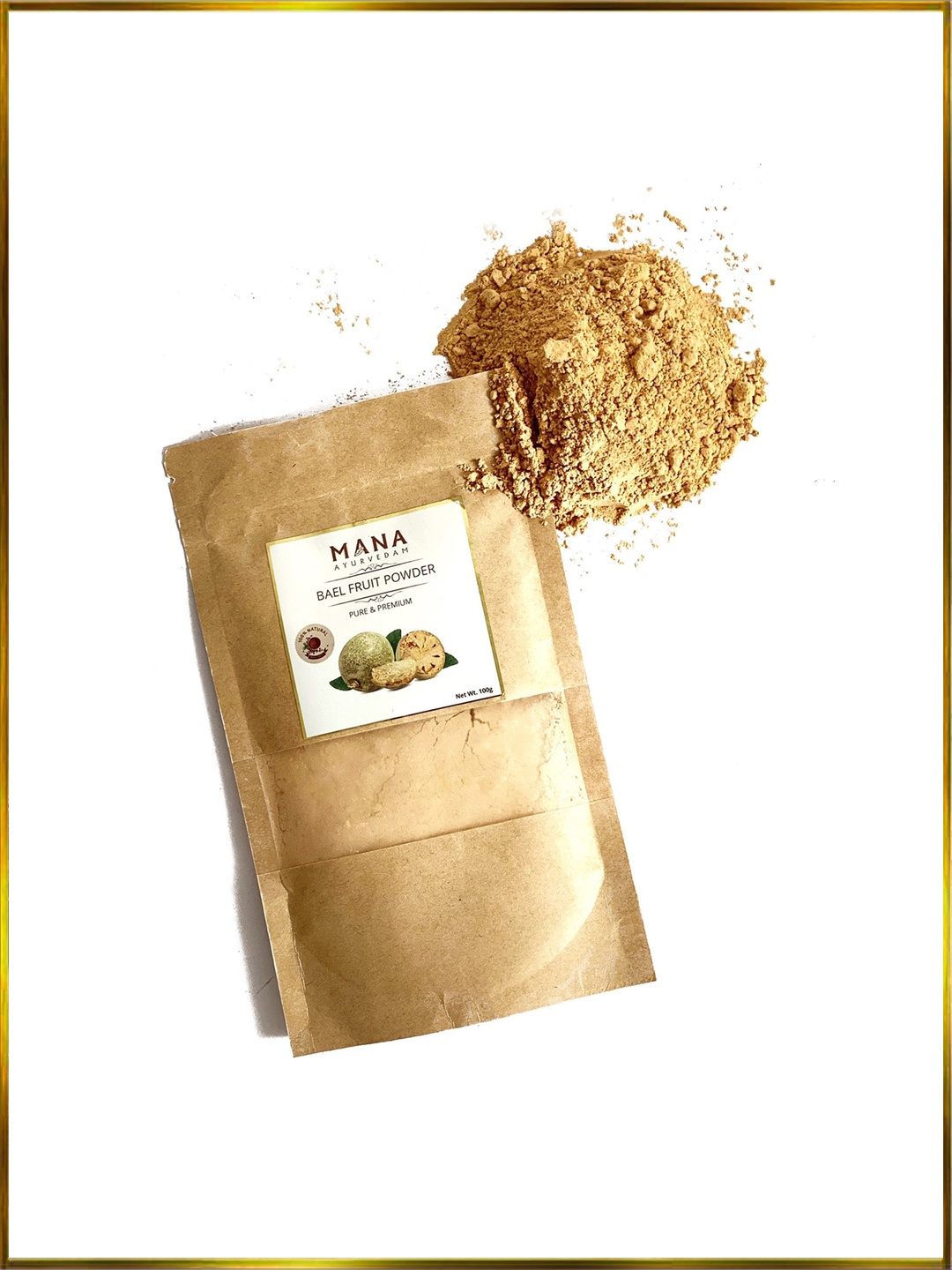 

MANA AYURVEDAM BAEL FRUIT POWDER, Yellow