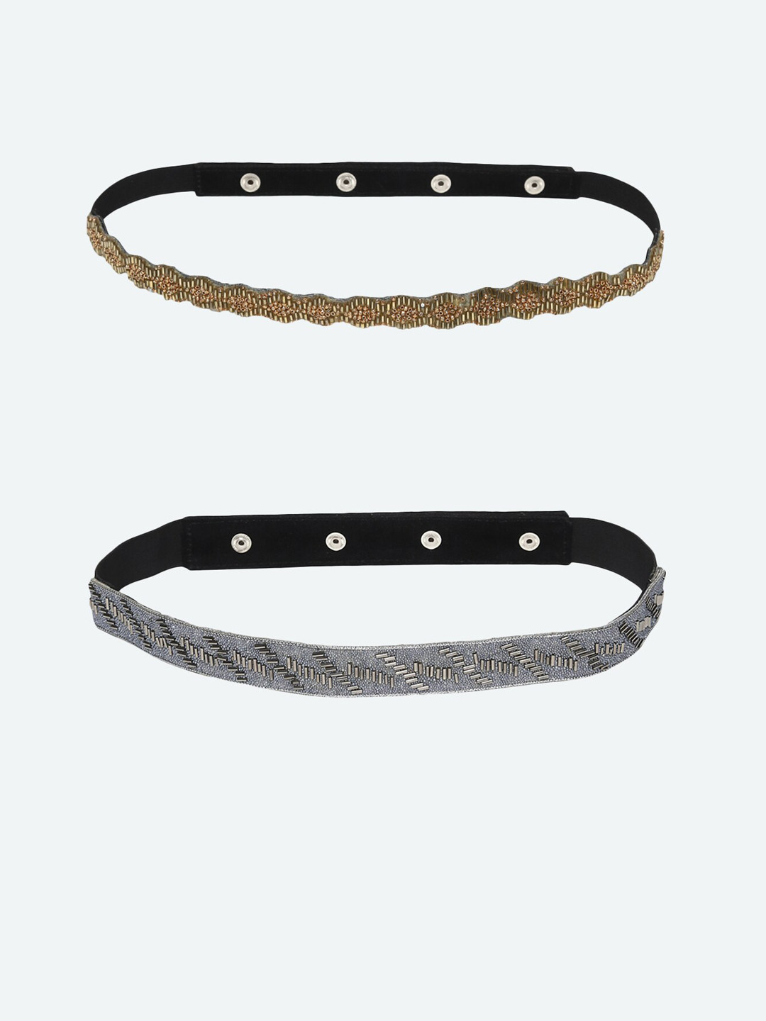 

DEEBACO Women Grey Embellished