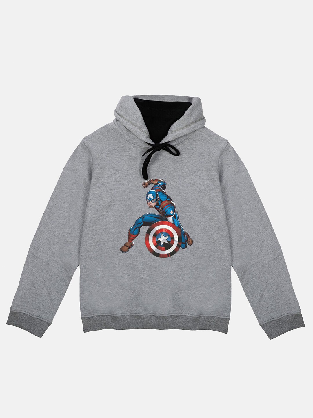 

Marvel by Wear Your Mind Boys Grey Marvel Avengers Printed Hooded Sweatshirt