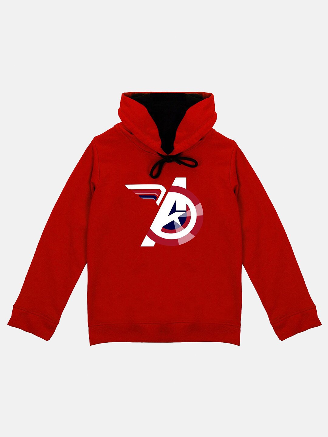 

Marvel by Wear Your Mind Unisex Kids Red Hooded Sweatshirt