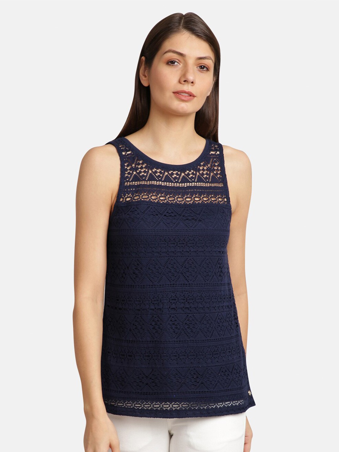 

UrGear Navy Blue Lace Tank Top