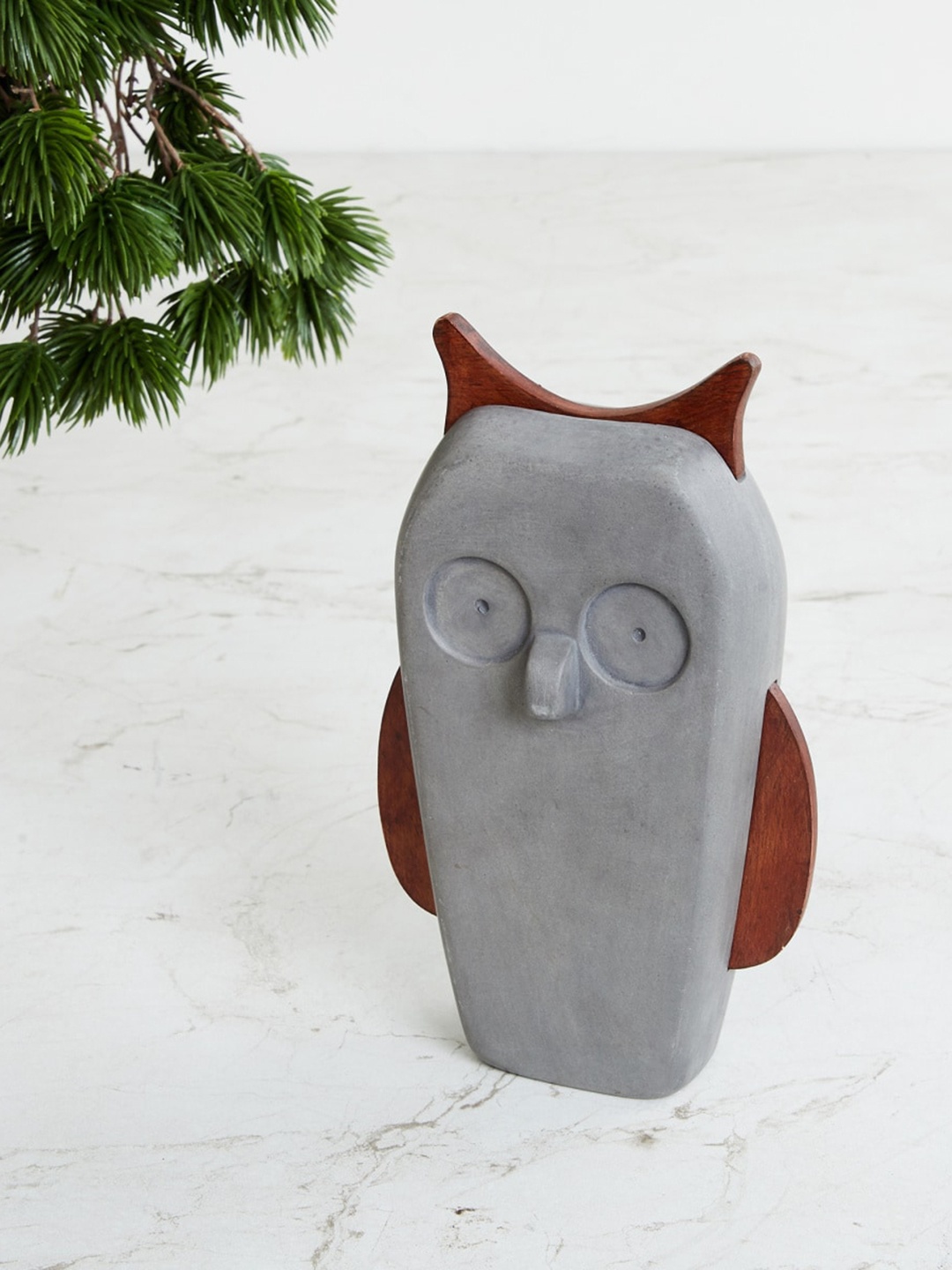 

Home Centre Grey Polyresin Solid Owl Figurine Showpieces