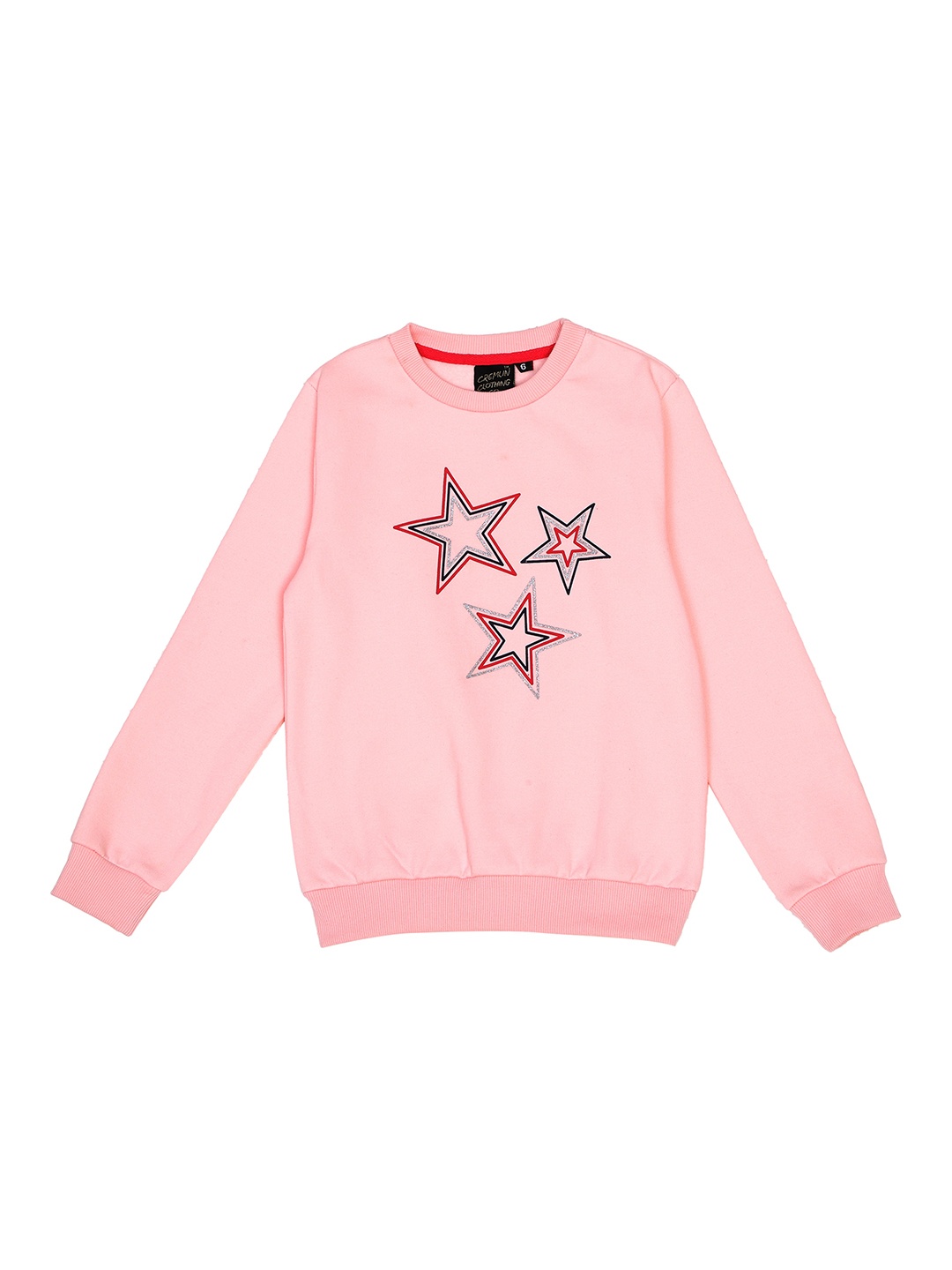 

CREMLIN CLOTHING Girls Pink Printed Sweatshirt