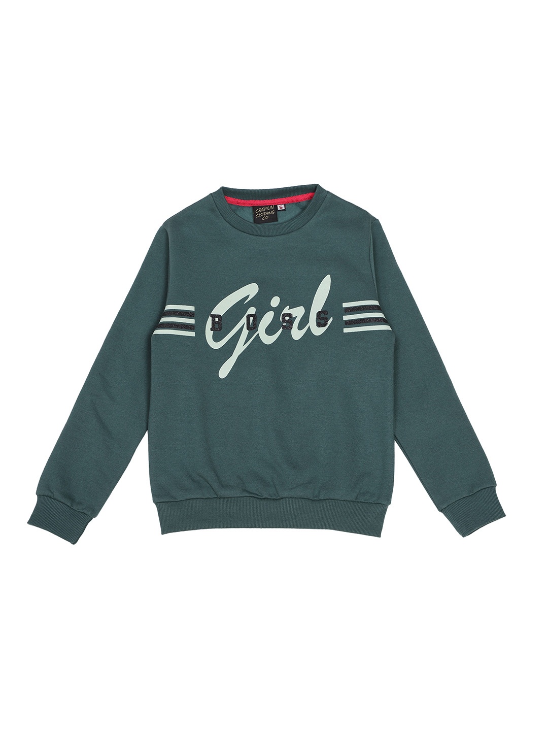 

CREMLIN CLOTHING Girls Green Printed Sweatshirt