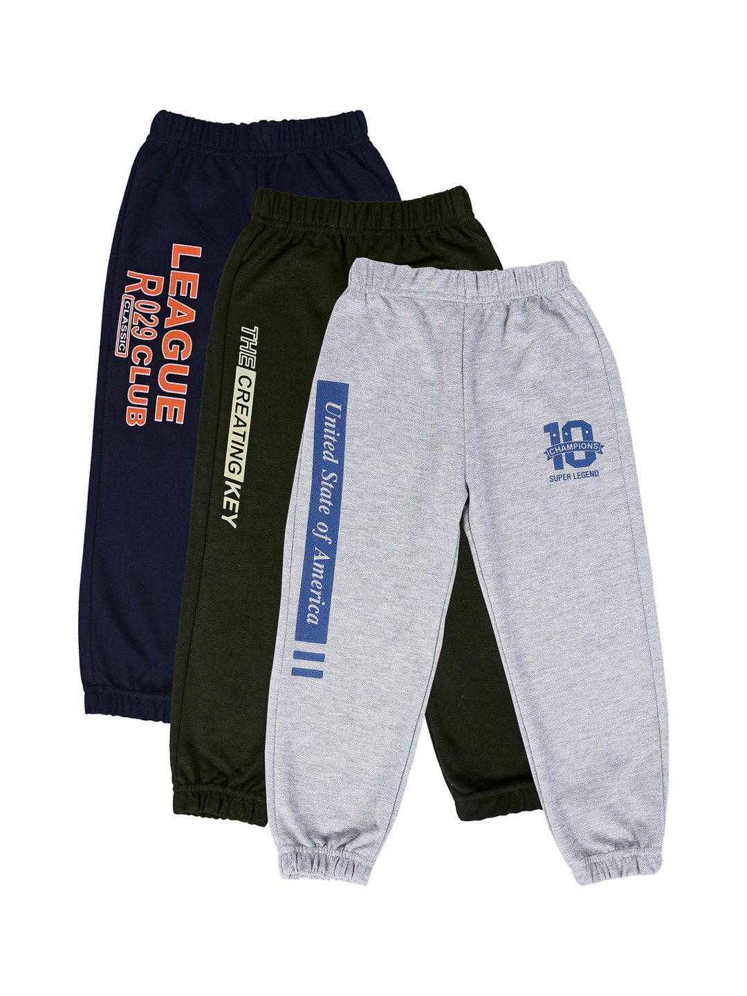 

CREMLIN CLOTHING Multi Pack of 3 Printed Cotton Track Pants