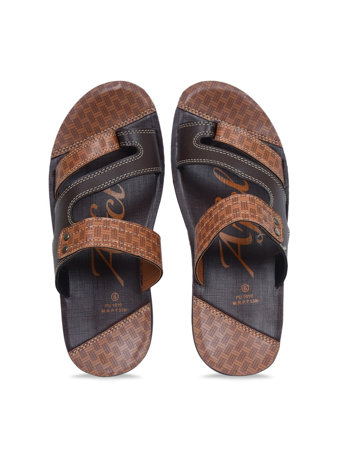 

Ajanta Men Brown Comfort Sandals