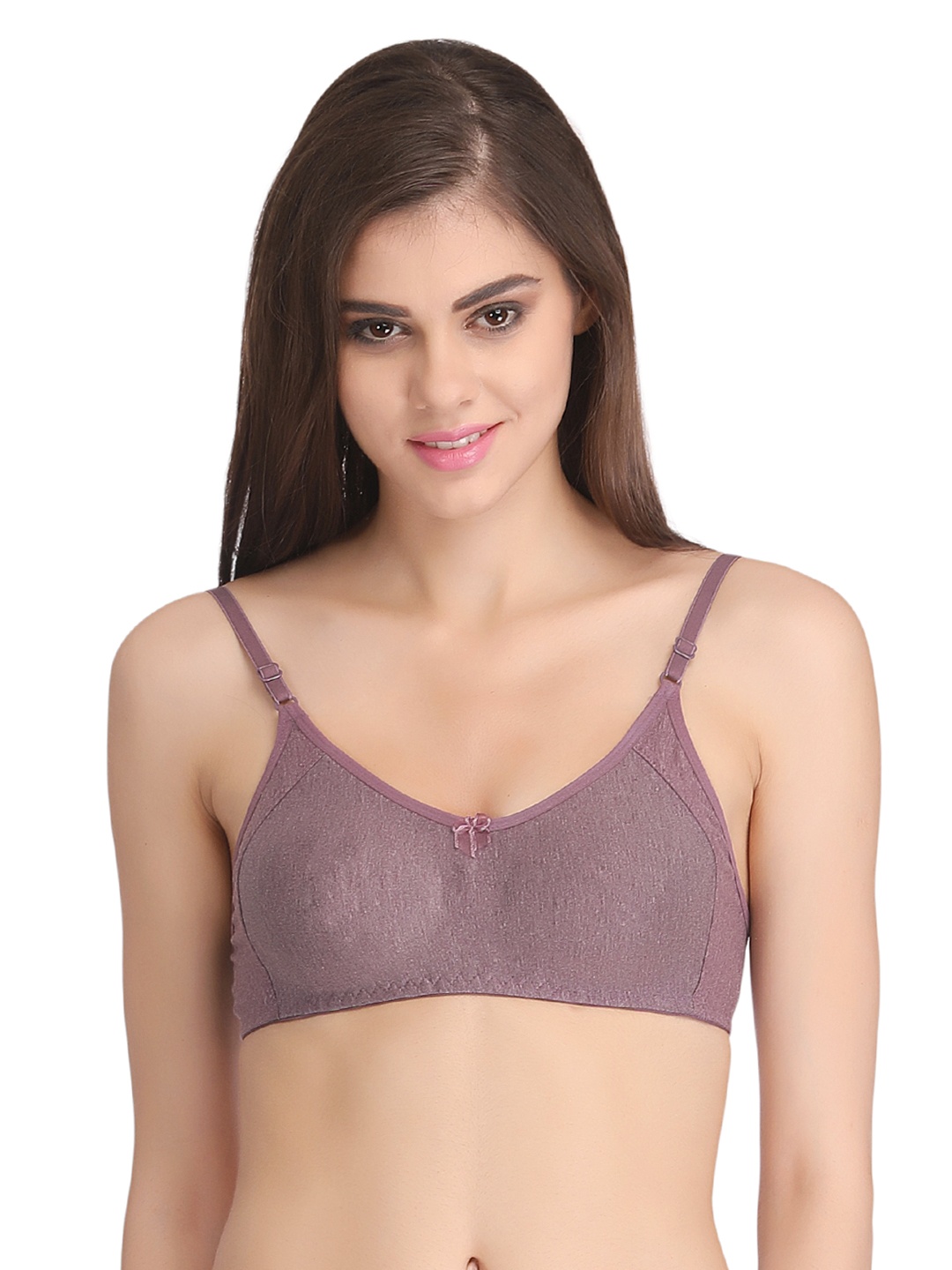 

Clovia Soft Everyday Wear Seamless T-Shirt Bra - Purple