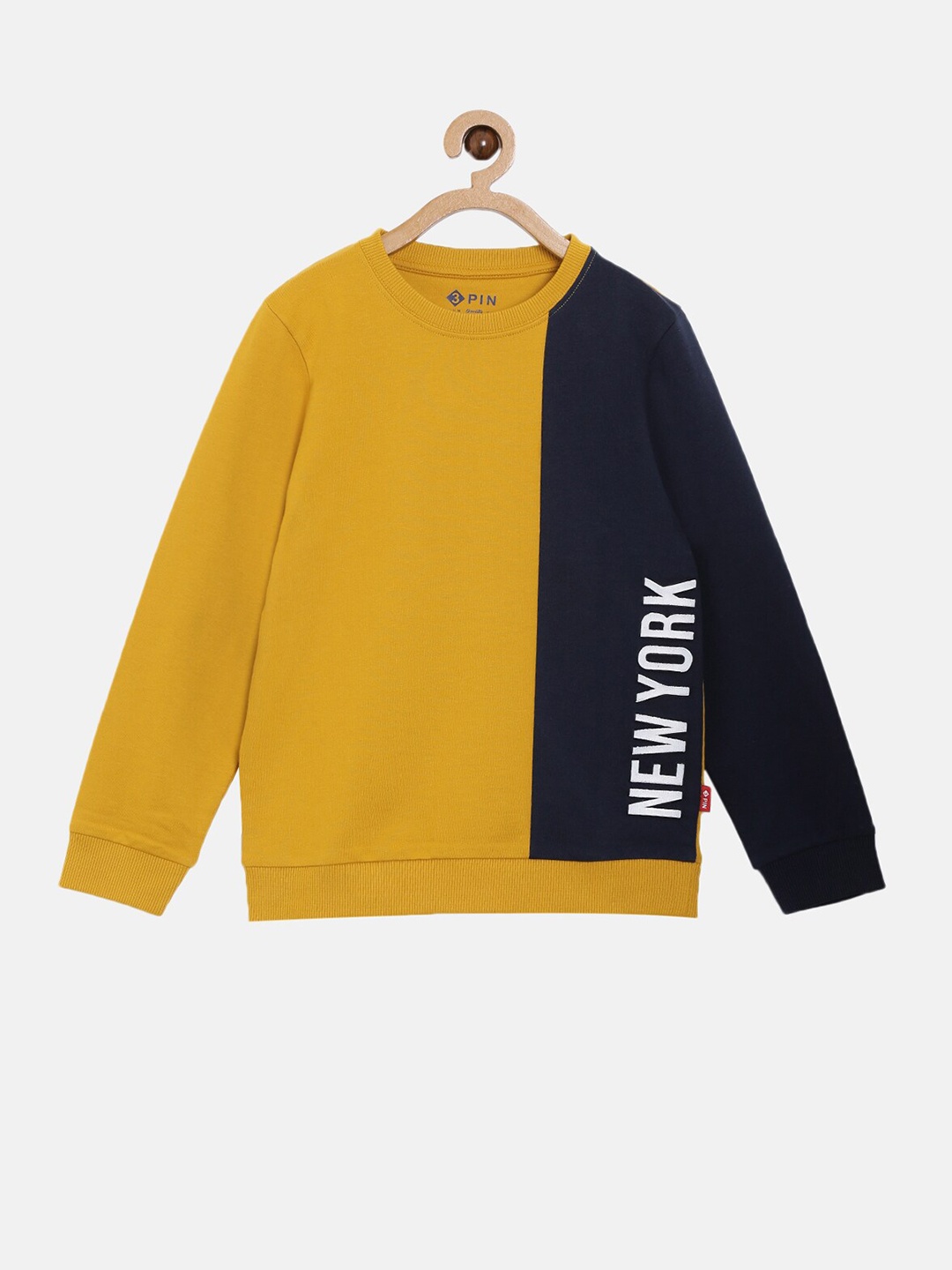 

3PIN Boys Mustard Colourblocked Sweatshirt