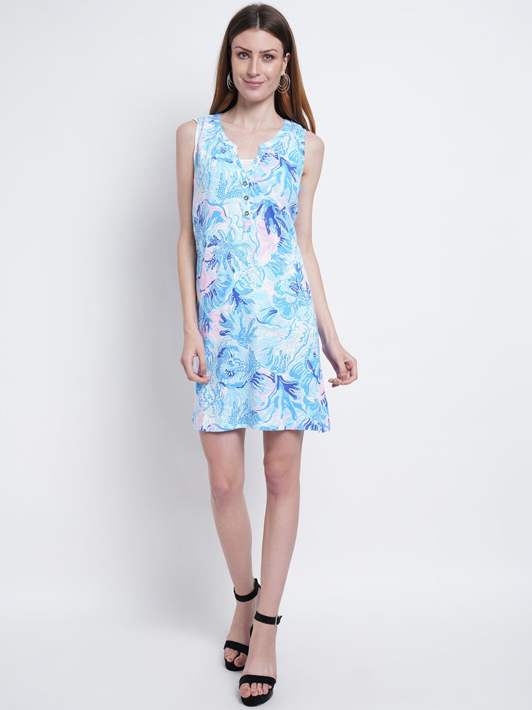 

Purple State Multicoloured Floral Sheath Dress, Multi