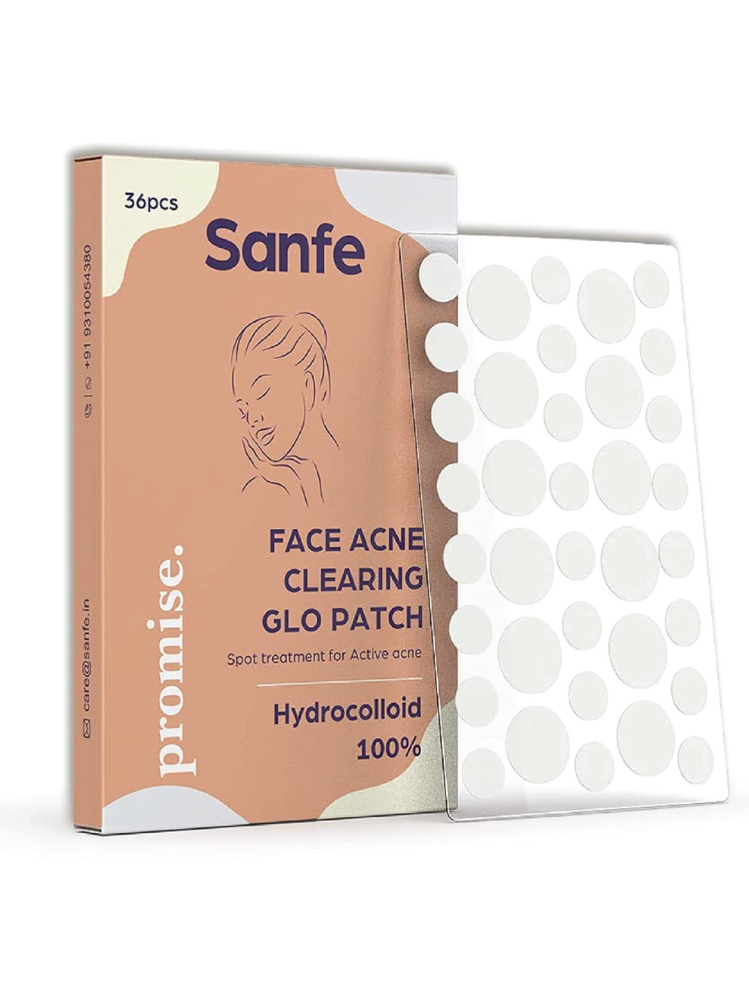 

Sanfe Promise Face Acne Pimple Patch - 36 Pcs, Pink
