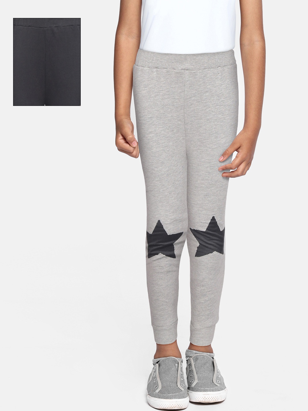 

DeFacto Boys Set Of 2 Cotton Joggers, Charcoal