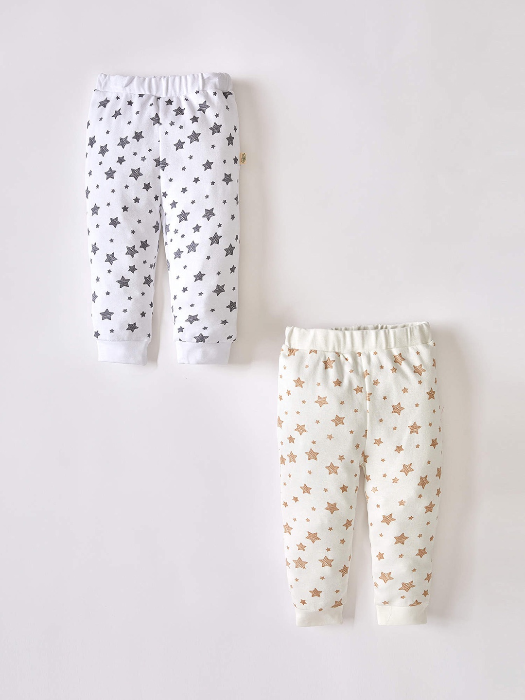 

DeFacto Girls Pack Of 2 Printed Cotton Joggers, White