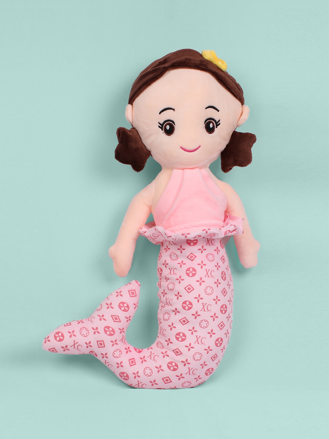 

DukieKooky Kids Pink & Nude-Coloured Mermaid Soft Toy