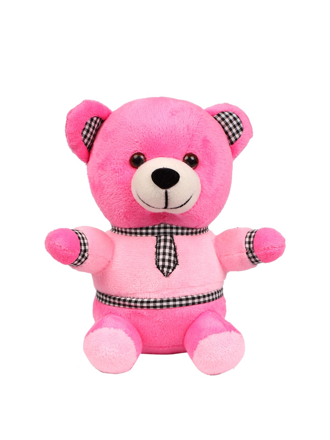 

DukieKooky Kids Pink & Black Teddy Bear With Tie Soft Toy