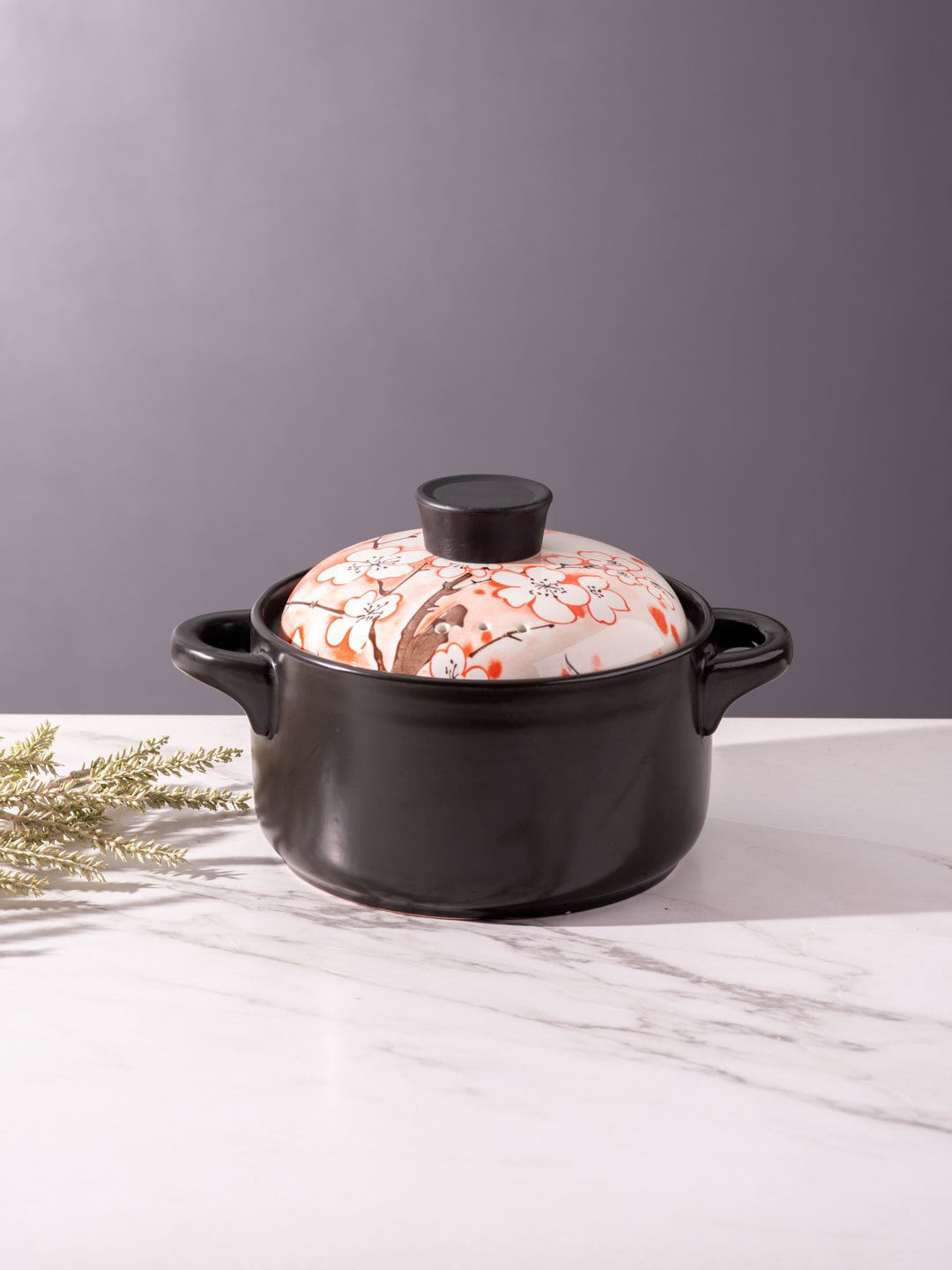 

THEDECORKART Black & White Solid Serving Bowls