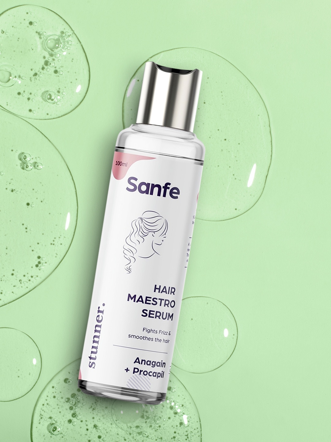 

Sanfe Stunner Anagain Hair Maestro Serum for Hair Growth & Hair fall 100 ml, White