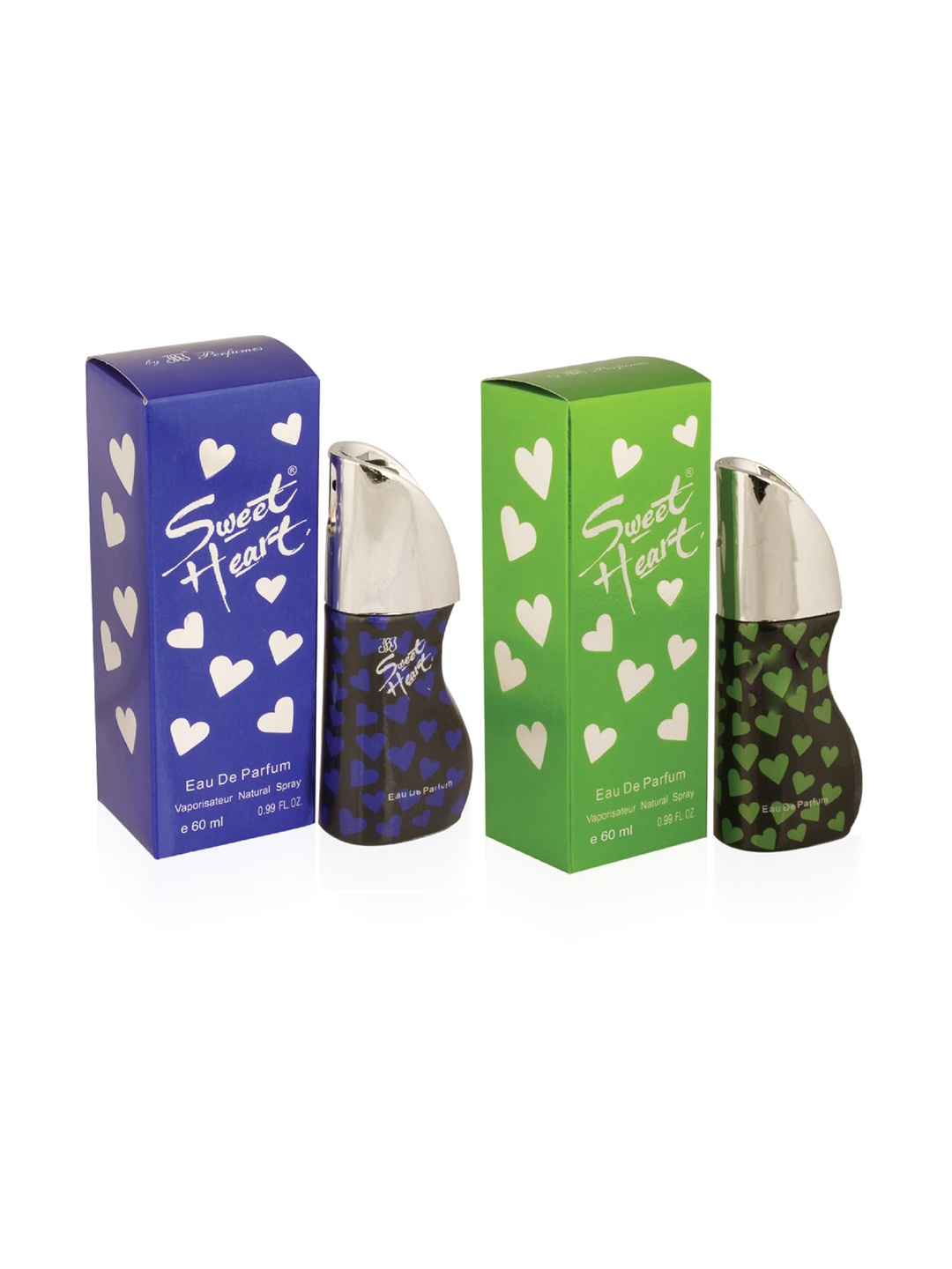 

Sweetheart Pack Of 2 Green and Blue Eau De Perfume-60ml Each