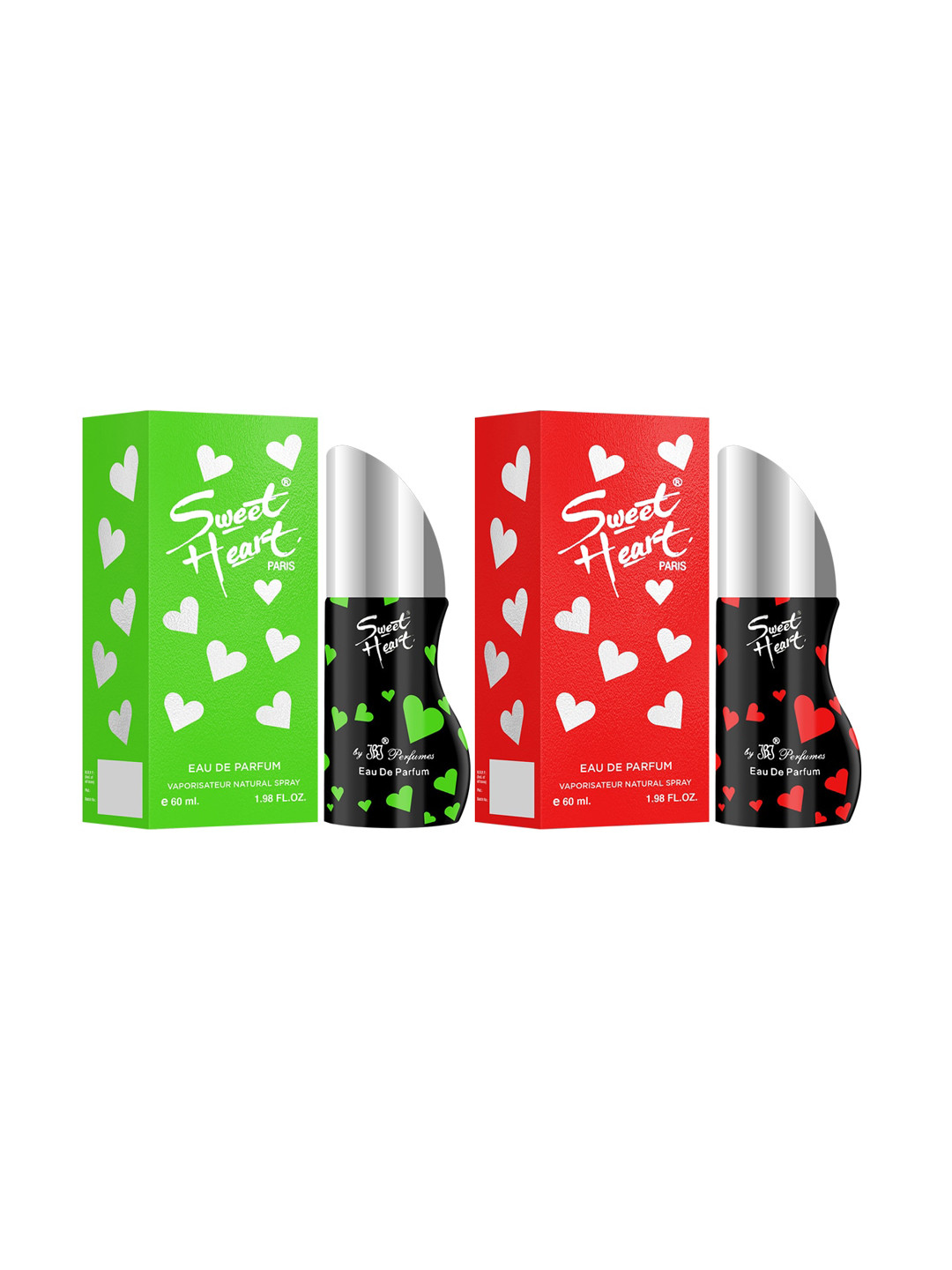 

Sweetheart Green and Red Pack of 2 Eau De Perfume - 60 ml Each