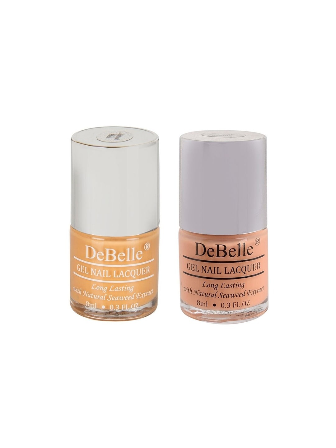 

DeBelle Set of 2 Gel Nail Polish- Almond Blush & Peachy Passion - 8ml Each, Multi