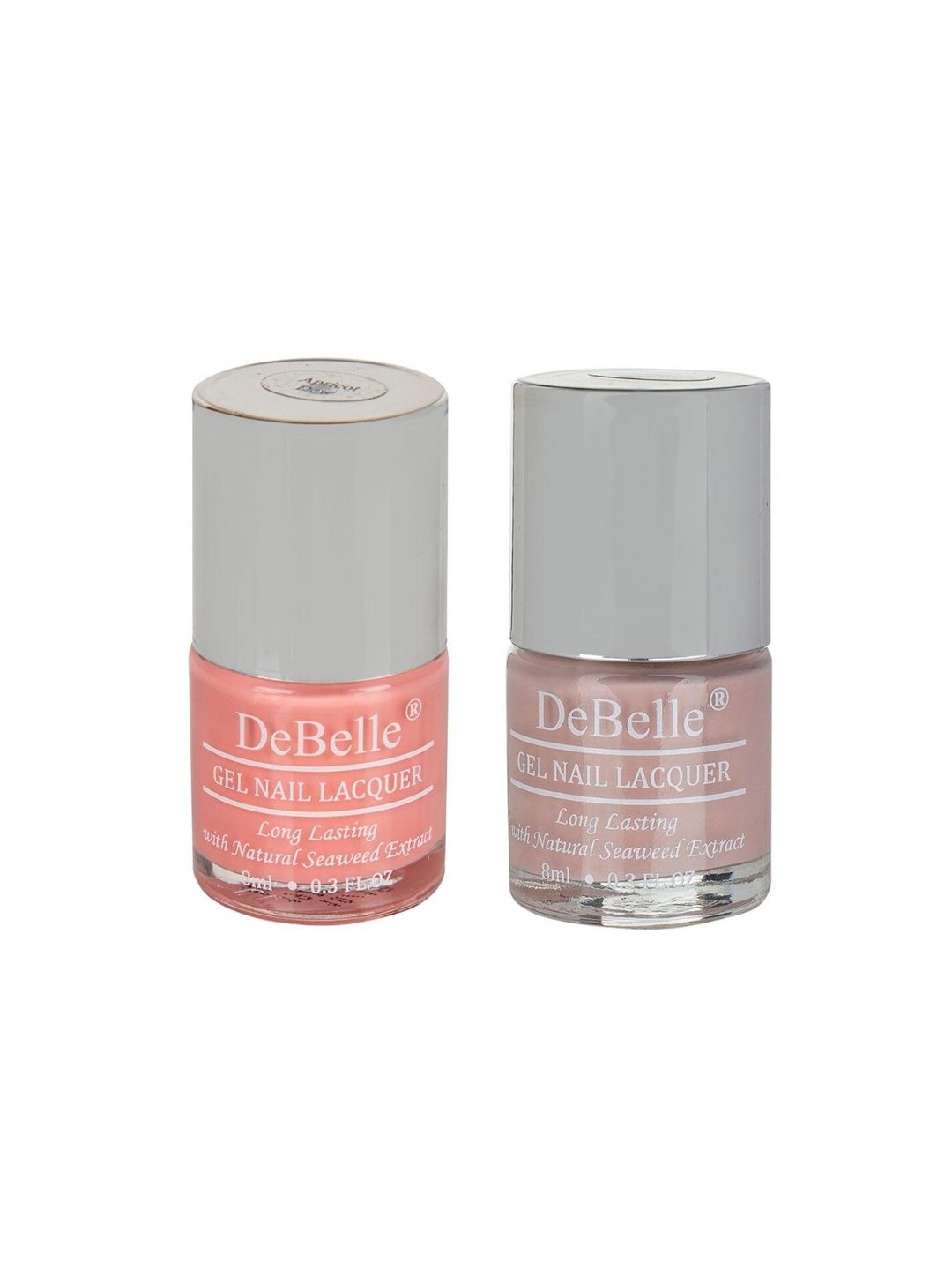 

DeBelle Set Of 2 Fleur De Pearl Gel Nail Polish - Apricot Dew & Peony Blossom - 8ml Each, Multi