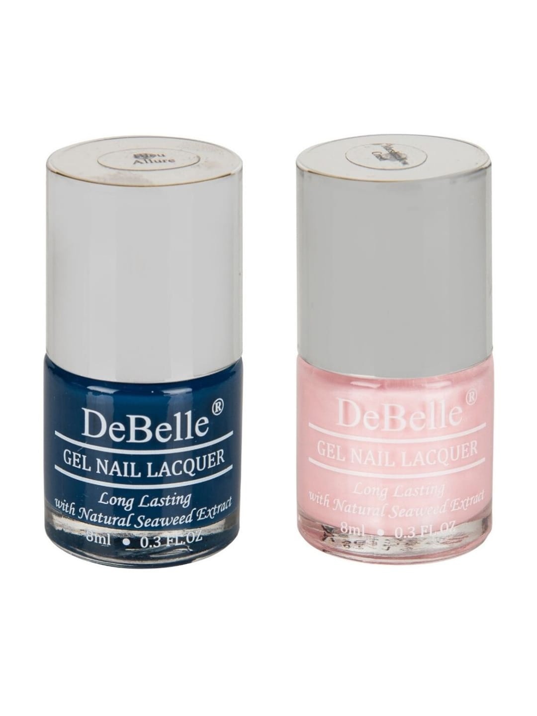 

DeBelle Set Of 2 Gel Nail Polish - Bleu Allure & Marshmallow Crush - 8ml Each, Blue