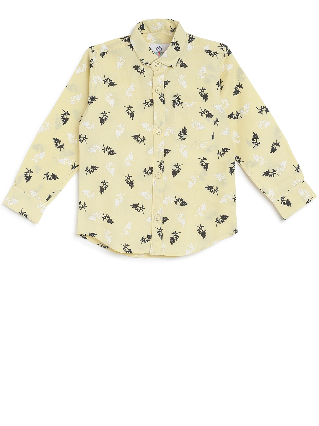 

Kidling Boys Yellow Classic Printed Casual Shirt