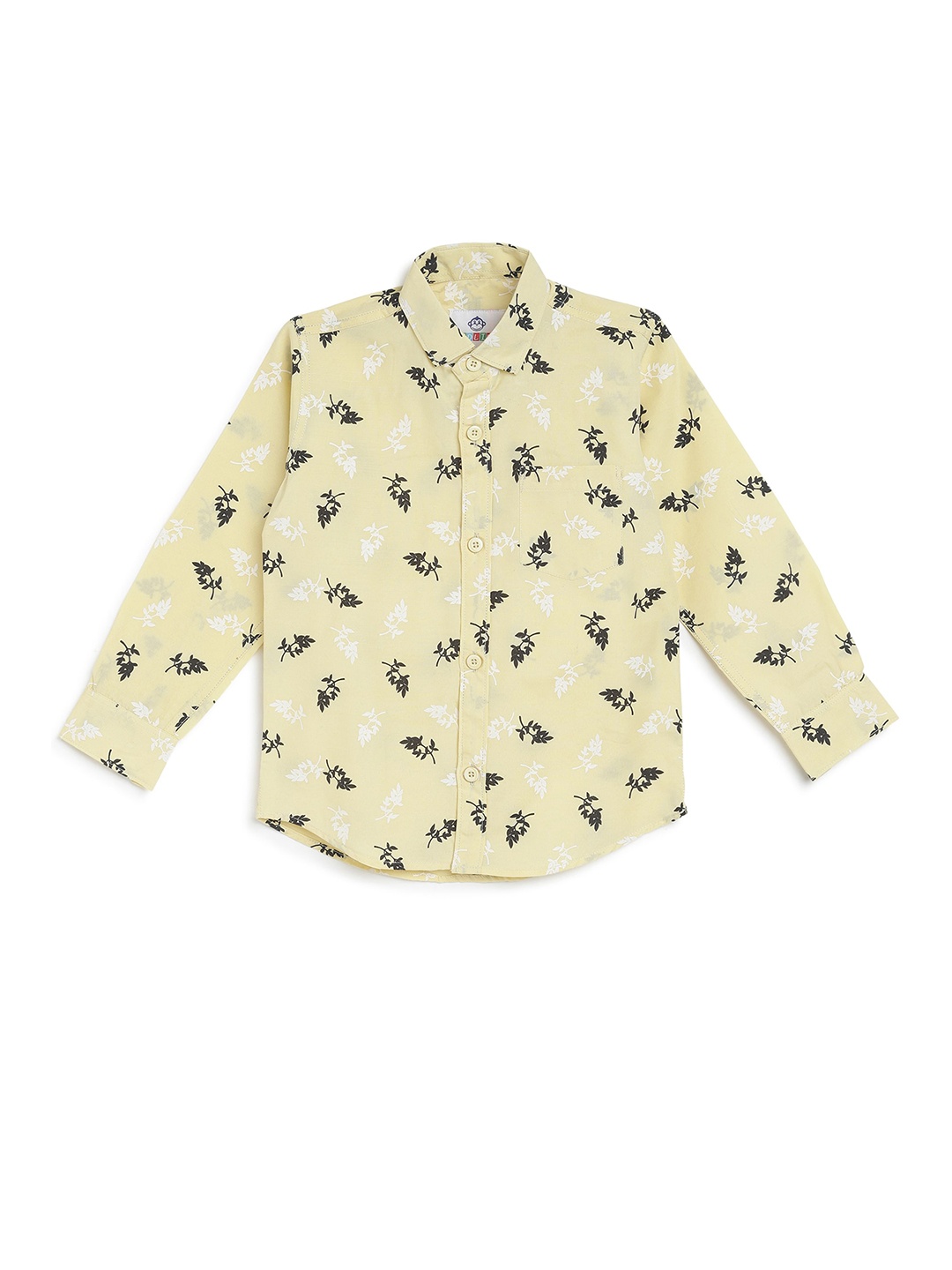 

Kidling Boys Yellow Classic Printed Casual Shirt